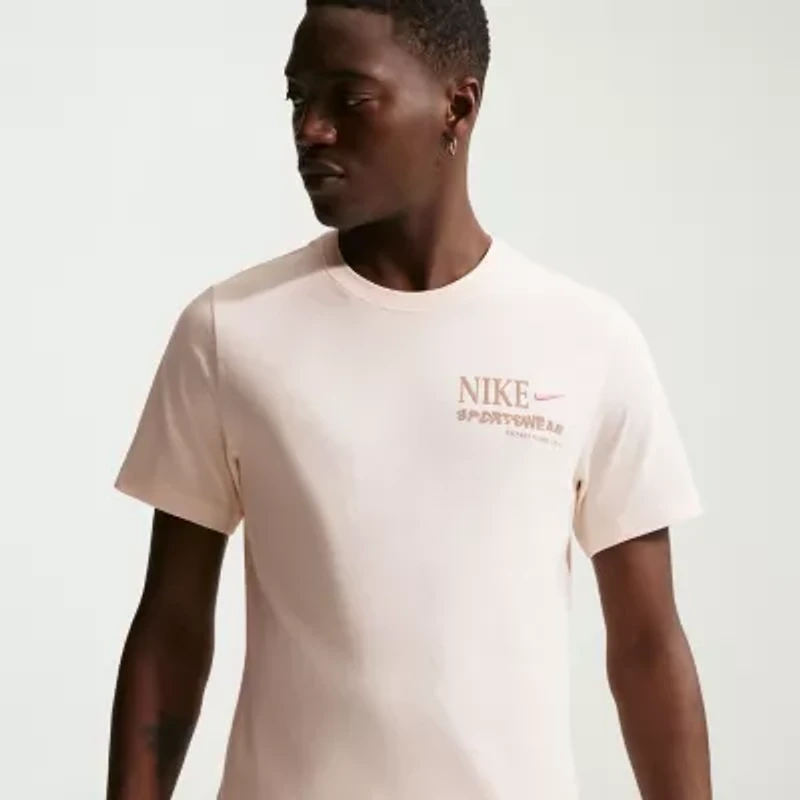 Nike Mens Crew Neck Short Sleeve Classic Fit Graphic T-Shirt