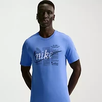Nike Mens Crew Neck Short Sleeve Classic Fit Graphic T-Shirt