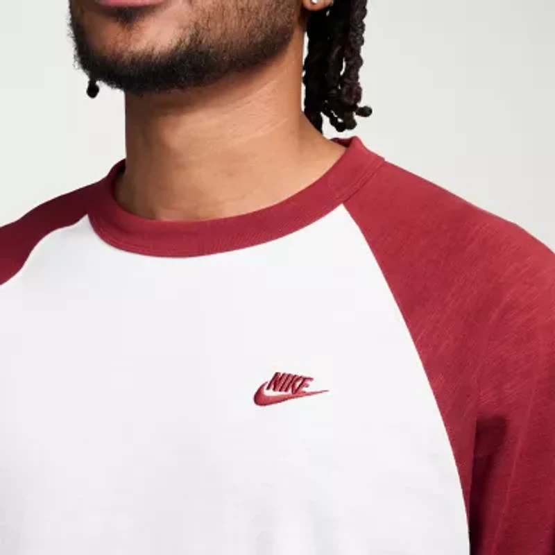 Nike Mens Crew Neck 3/4 Sleeve T-Shirt