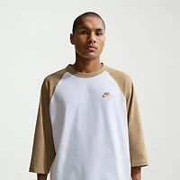 Nike Mens Crew Neck 3/4 Sleeve Active T-Shirt