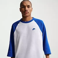 Nike Mens Crew Neck 3/4 Sleeve Active T-Shirt
