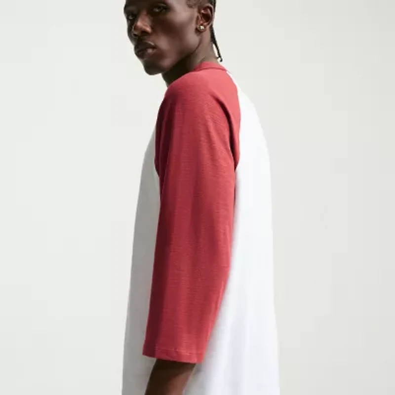 Nike Mens Crew Neck 3/4 Sleeve T-Shirt