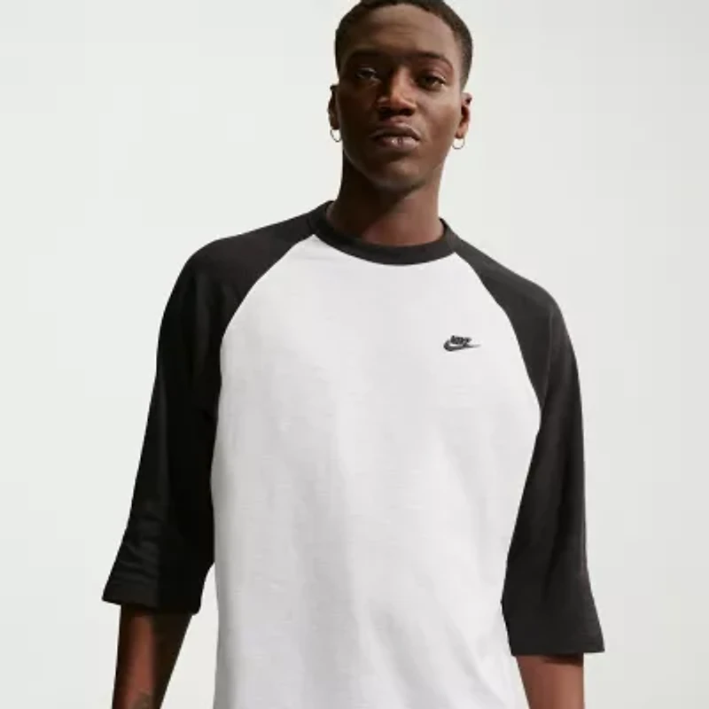 Nike Mens Crew Neck 3/4 Sleeve T-Shirt