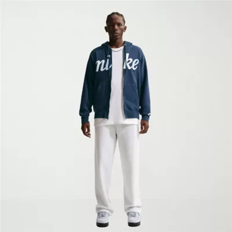 Nike Mens Long Sleeve Fleece Zipper Active Hoodie