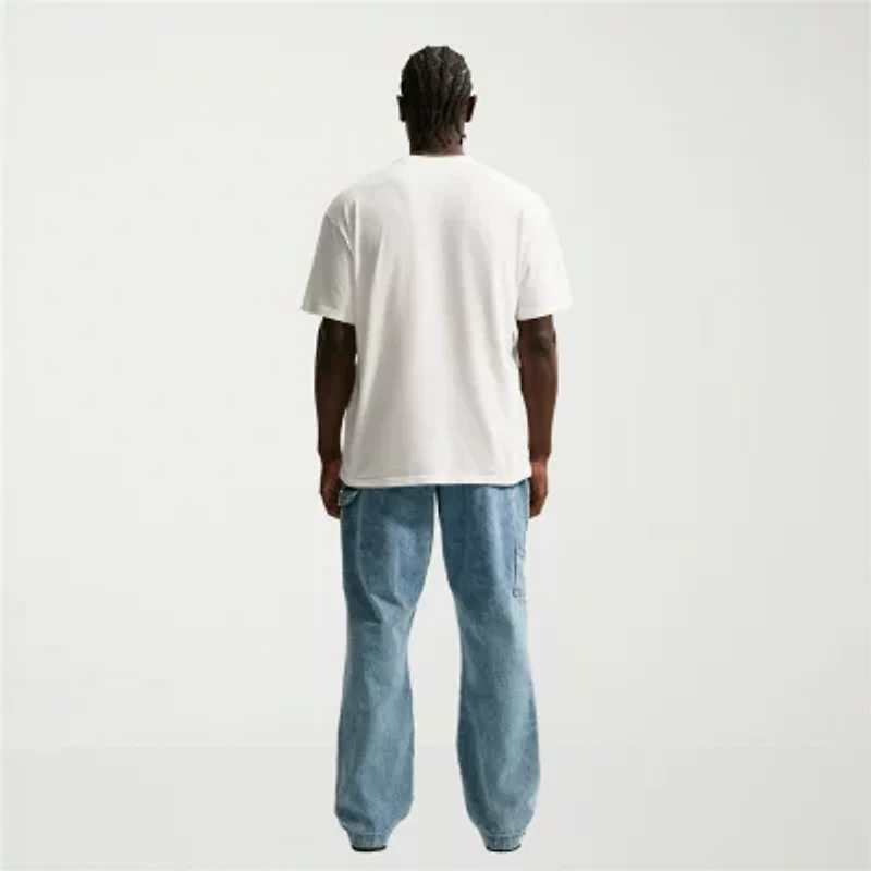 Nike Mens Crew Neck Long Sleeve Regular Fit Graphic T-Shirt