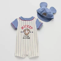 Disney Baby Boys Mickey Mouse Short Sleeve 2-pc. Romper