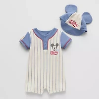 Disney Baby Boys Mickey Mouse Short Sleeve 2-pc. Romper