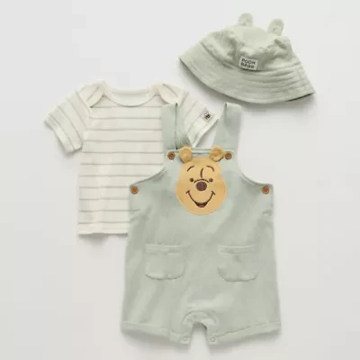 Disney Baby Boys Round Neck Short Sleeve Romper Set