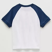 Okie Dokie Toddler & Little Boys Round Neck Short Sleeve Regular Fit Graphic T-Shirt