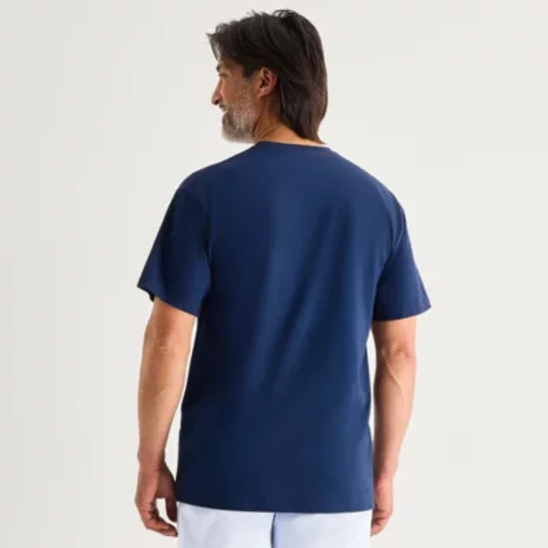 St. John's Bay Mens Crew Neck Short Sleeve Pajama Top