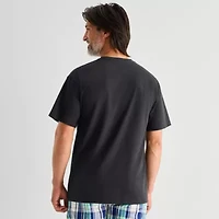 St. John's Bay Mens Crew Neck Short Sleeve Pajama Top