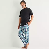 St. John's Bay Mens Crew Neck Short Sleeve Pajama Top