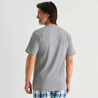 St. John's Bay Mens Crew Neck Short Sleeve Pajama Top