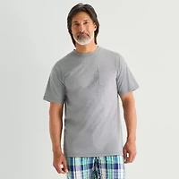 St. John's Bay Mens Crew Neck Short Sleeve Pajama Top