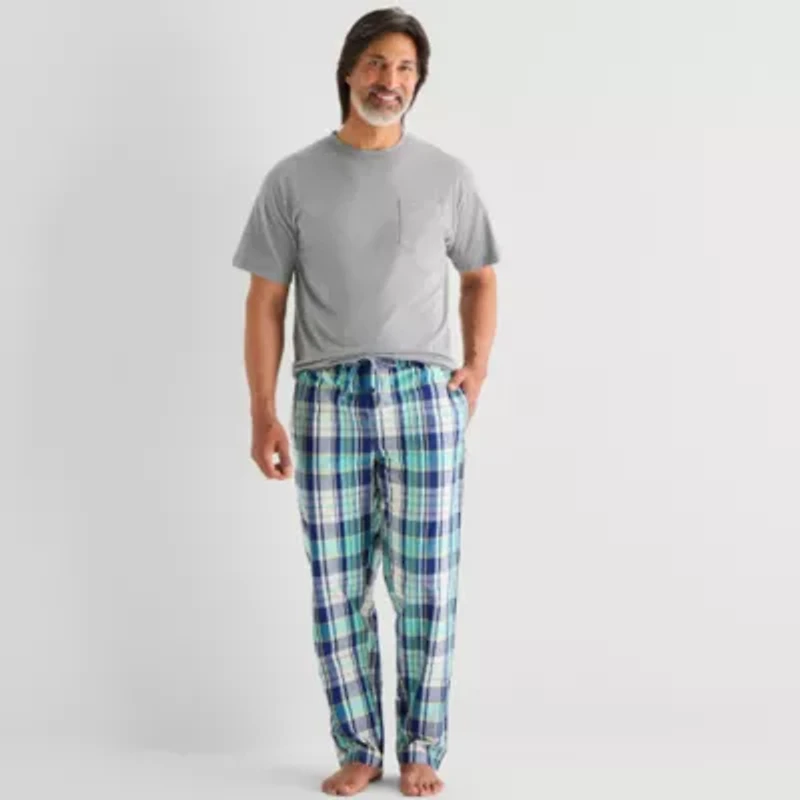 St. John's Bay Mens Crew Neck Short Sleeve Pajama Top