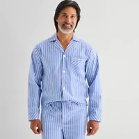 Stafford Mens Long Sleeve 2-pc. Pajama Sets