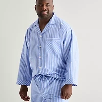 Stafford Mens Long Sleeve 2-pc. Big and Tall Pajama Sets