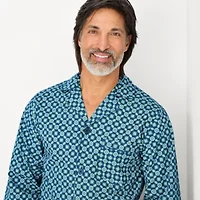 Stafford Mens Long Sleeve 2-pc. Pajama Sets