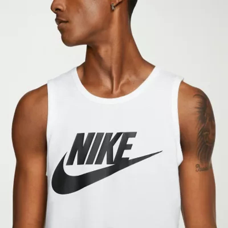 Nike Mens Crew Neck Sleeveless Muscle T-Shirt