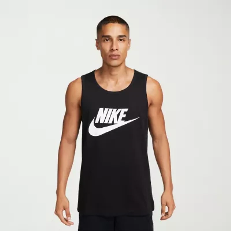 Nike Mens Crew Neck Sleeveless Muscle T-Shirt