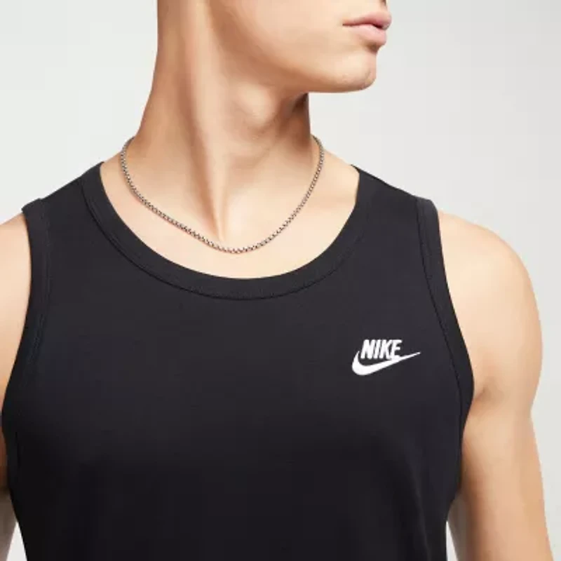 Nike Mens Crew Neck Sleeveless Muscle T-Shirt
