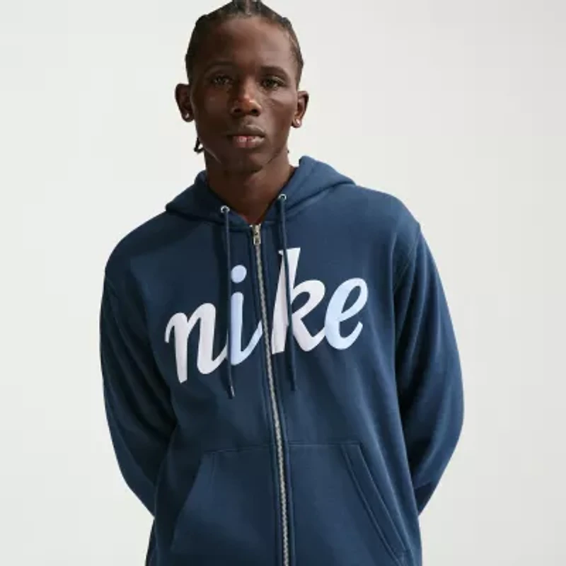 Nike Mens Long Sleeve Fleece Zipper Active Hoodie