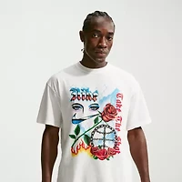 Nike Mens Crew Neck Long Sleeve Regular Fit Graphic T-Shirt