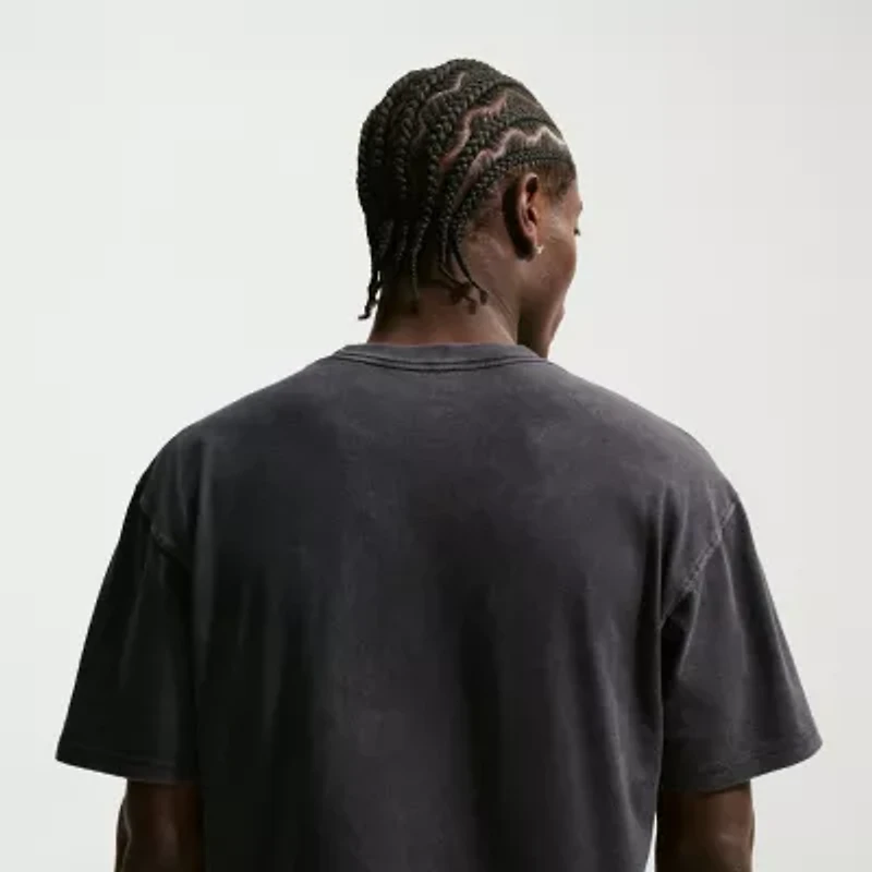 Nike Mens Crew Neck Long Sleeve Regular Fit Graphic T-Shirt