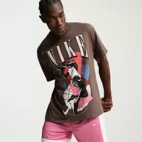 Nike Mens Crew Neck Short Sleeve Regular Fit Graphic T-Shirt