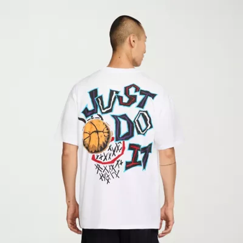 Nike Just Do It Mens Crew Neck Long Sleeve Regular Fit Graphic T-Shirt