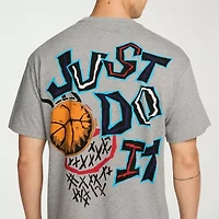 Nike Just Do It Mens Crew Neck Short Sleeve Regular Fit Graphic T-Shirt