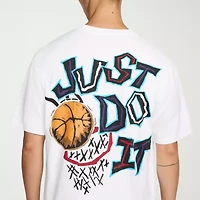 Nike Just Do It Mens Crew Neck Long Sleeve Regular Fit Graphic T-Shirt
