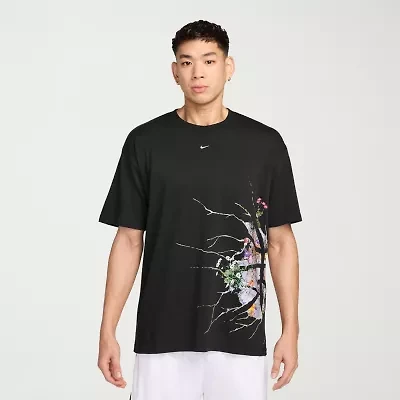 Nike Mens Crew Neck Short Sleeve Regular Fit Graphic T-Shirt