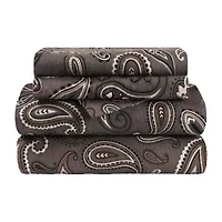 SUPERIOR® Paisley Cotton Flannel Warm Winter Deep Pocket Sheet Set