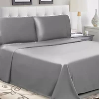 SUPERIOR® Percale Cotton Crisp Cool Breathable 300tc Deep Pocket Sheet Set