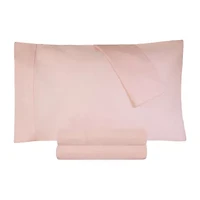 SUPERIOR® Percale Cotton Crisp Cool Breathable 300tc Deep Pocket Sheet Set