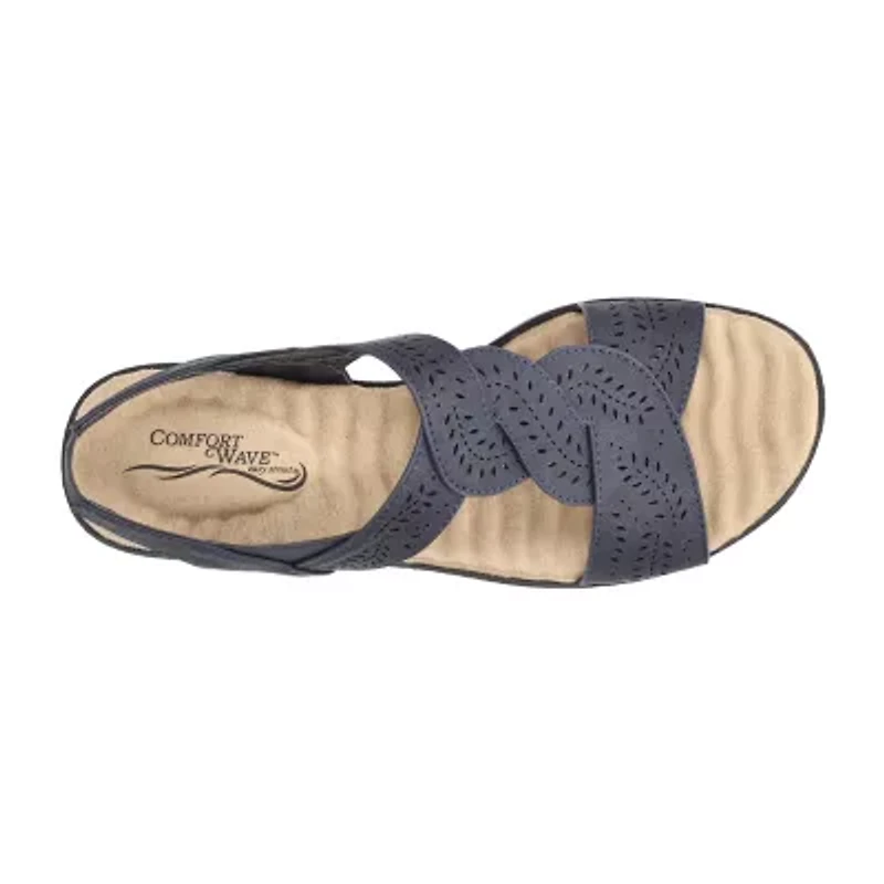 Easy Street Womens Weare Wedge Sandals