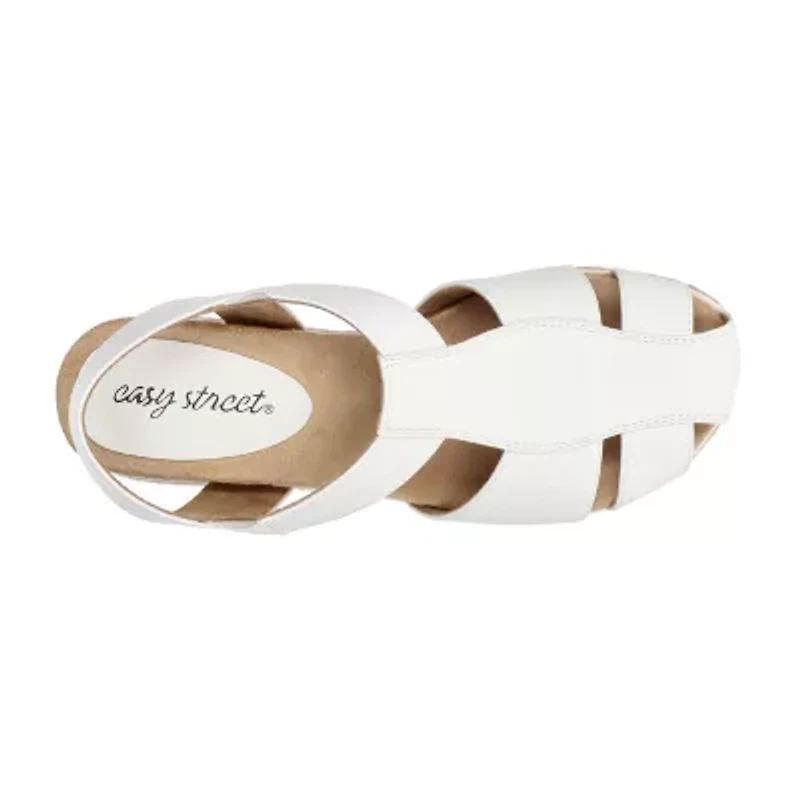 Easy Street Womens Freeport Wedge Sandals