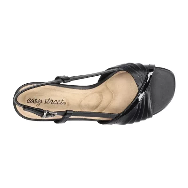 Easy Street Womens Delite Heeled Sandals