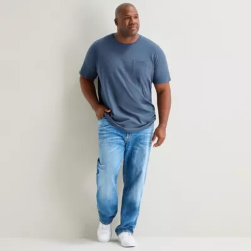 mutual weave Mens Crew Neck Short Sleeve Big and Tall T-Shirt