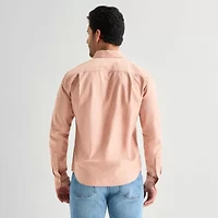 mutual weave Mens Long Sleeve Classic Fit Button-Down Shirt