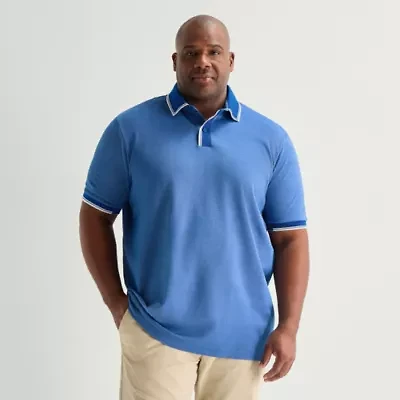 Shaquille O'Neal XLG™ Game On Big and Tall Mens Short Sleeve Polo Shirt