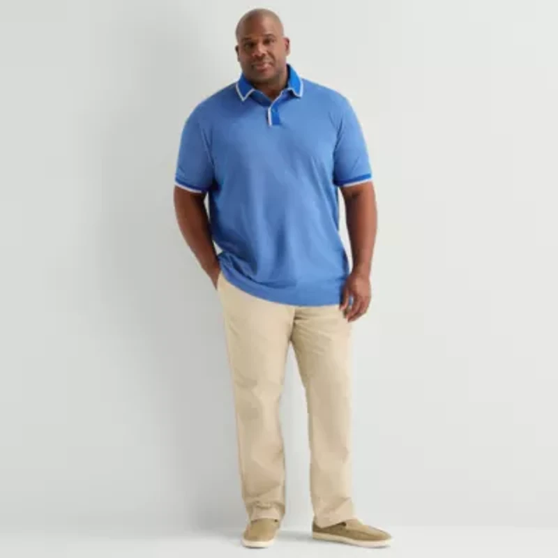 Shaquille O'Neal XLG™ Game On Big and Tall Mens Short Sleeve Polo Shirt