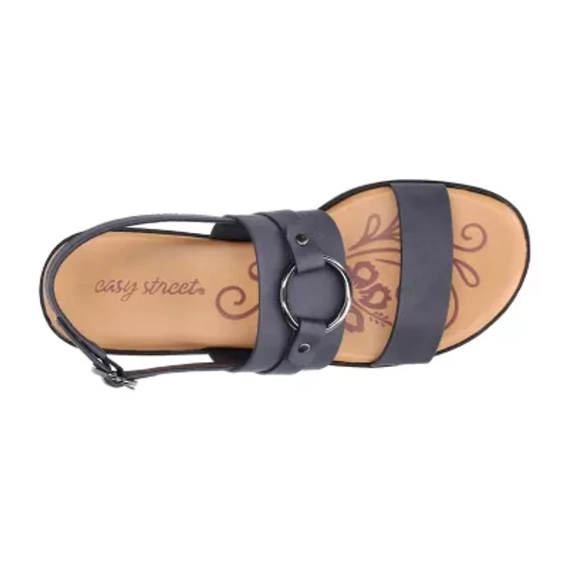 Easy Street Womens Cohen Wedge Sandals