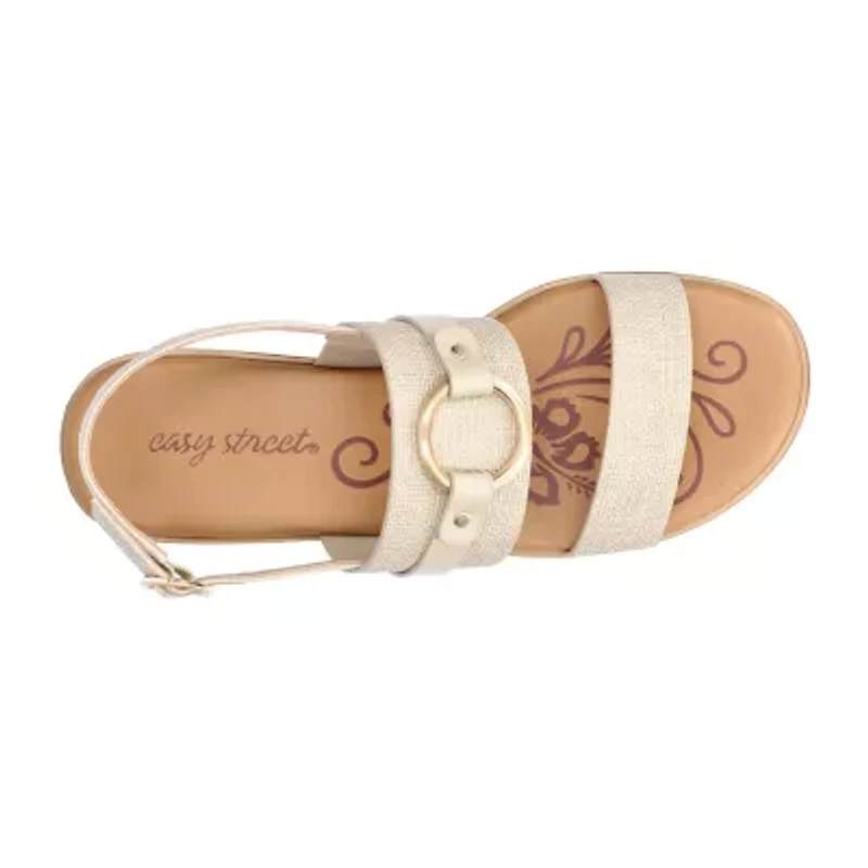 Easy Street Womens Cohen Wedge Sandals