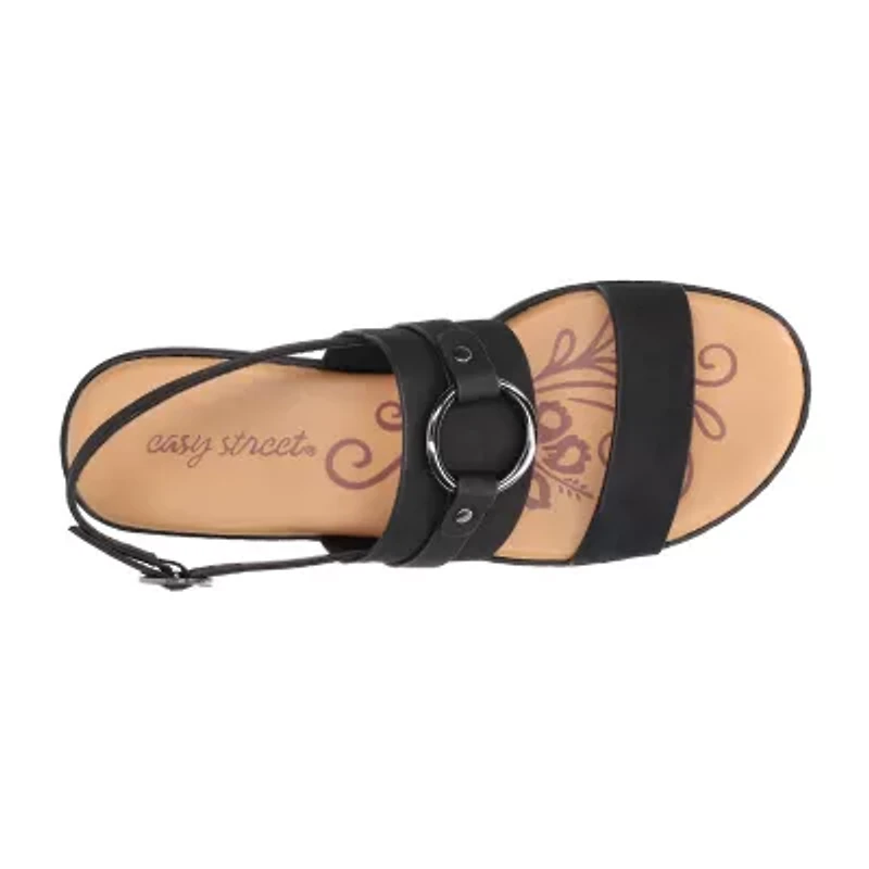 Easy Street Womens Cohen Wedge Sandals