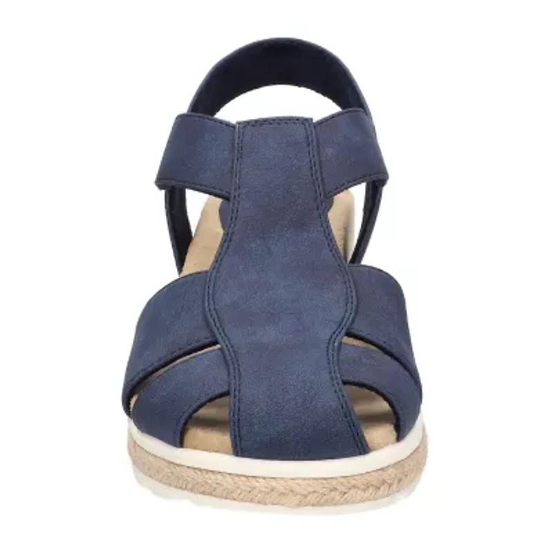 Easy Street Womens Freeport Wedge Sandals