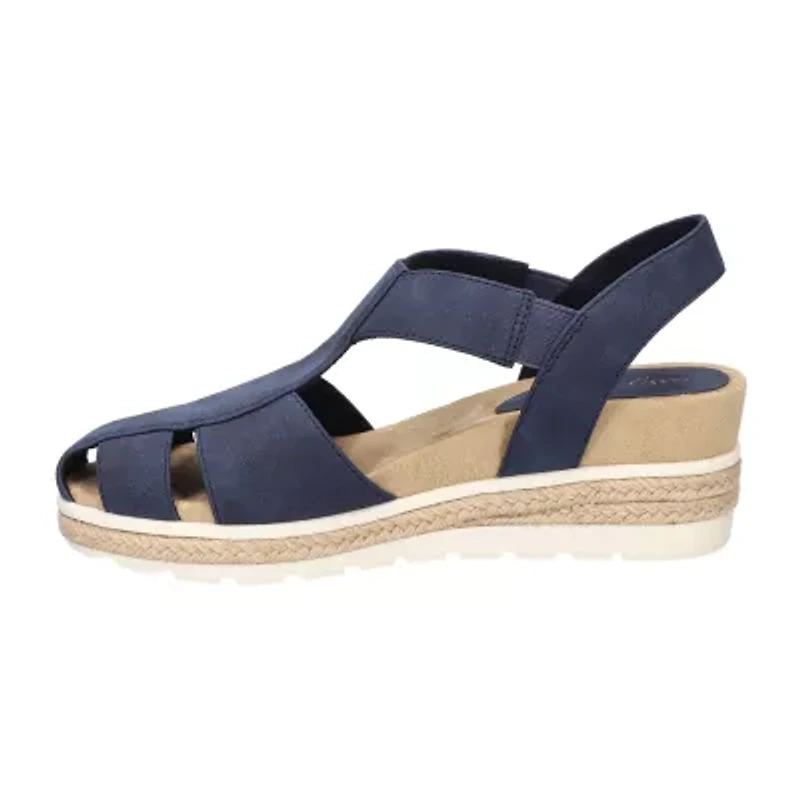 Easy Street Womens Freeport Wedge Sandals