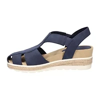 Easy Street Womens Freeport Wedge Sandals