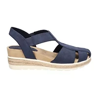 Easy Street Womens Freeport Wedge Sandals